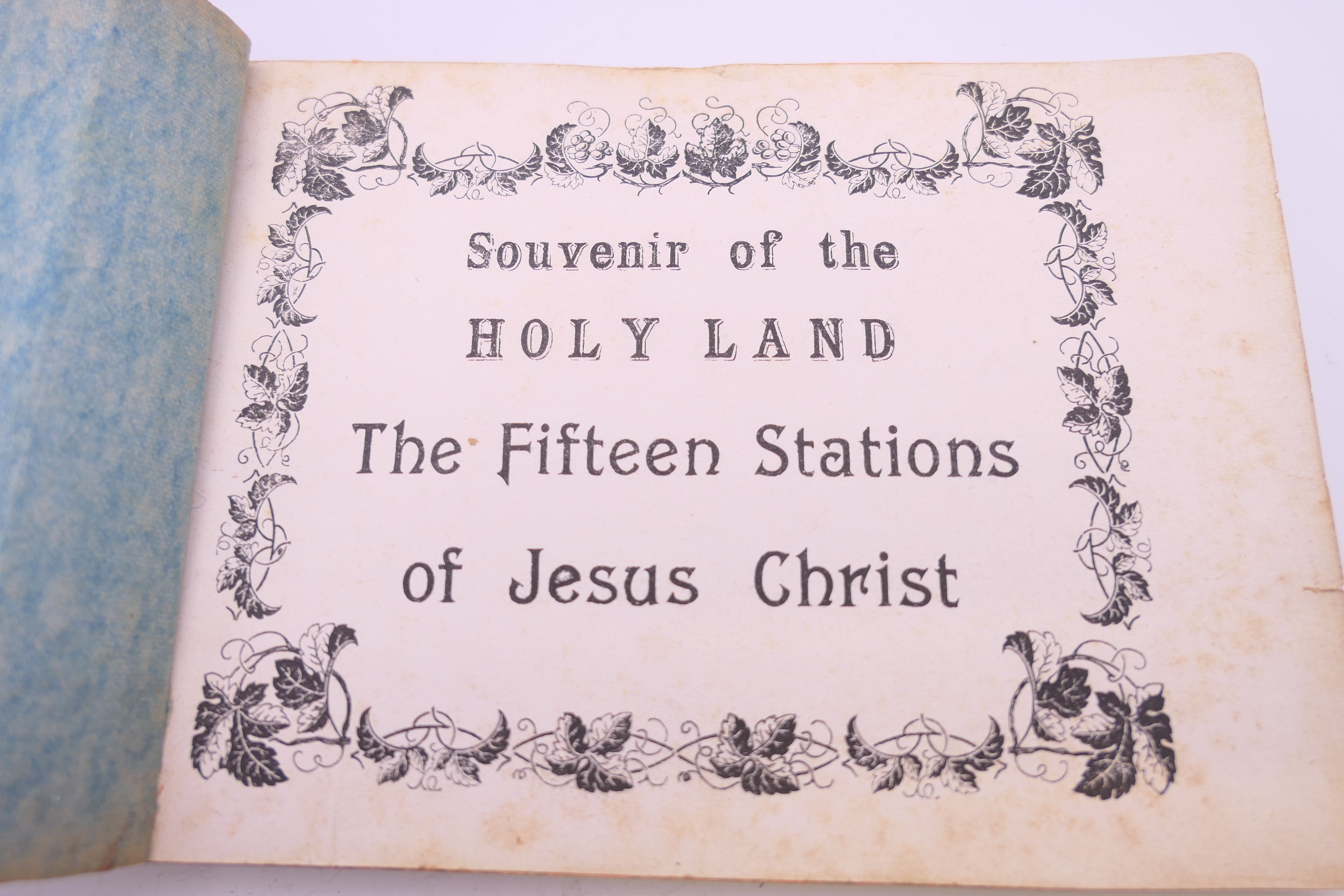 A Souvenir of The Holy Land, The Fifteen Stations of Jesus Christ. 14.5 cm wide. - Image 3 of 14