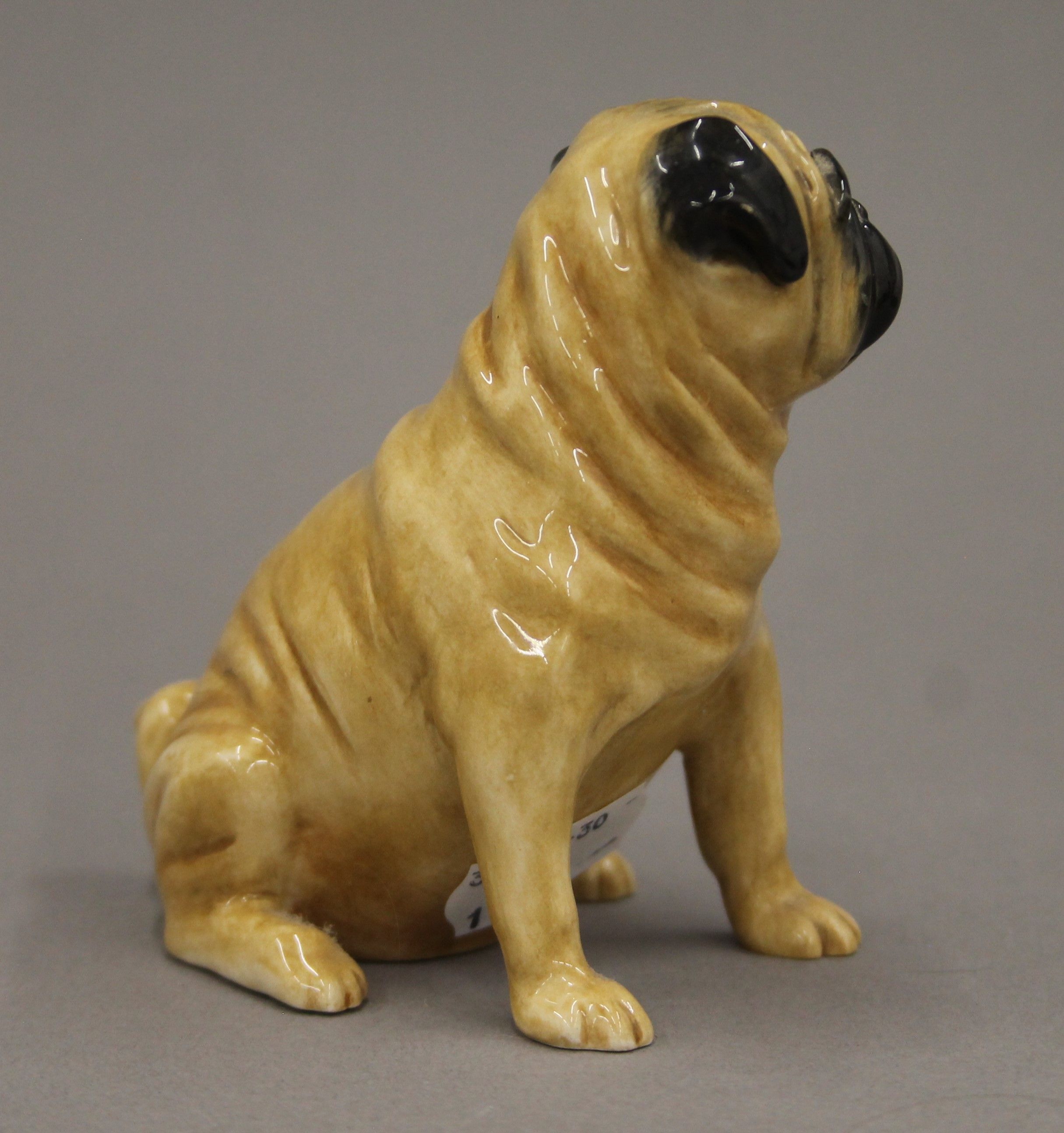 A Beswick Yock-Yock in the Tub and a pug dog. The former 7.5 cm high. - Image 8 of 9