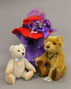 Three boxed Steiff teddy bears - Red Hat Society Bear (26 cm high),