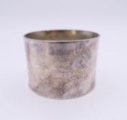 A silver napkin ring, commemorating the birth of Prince Harry 1984, hallmarked for 1984.