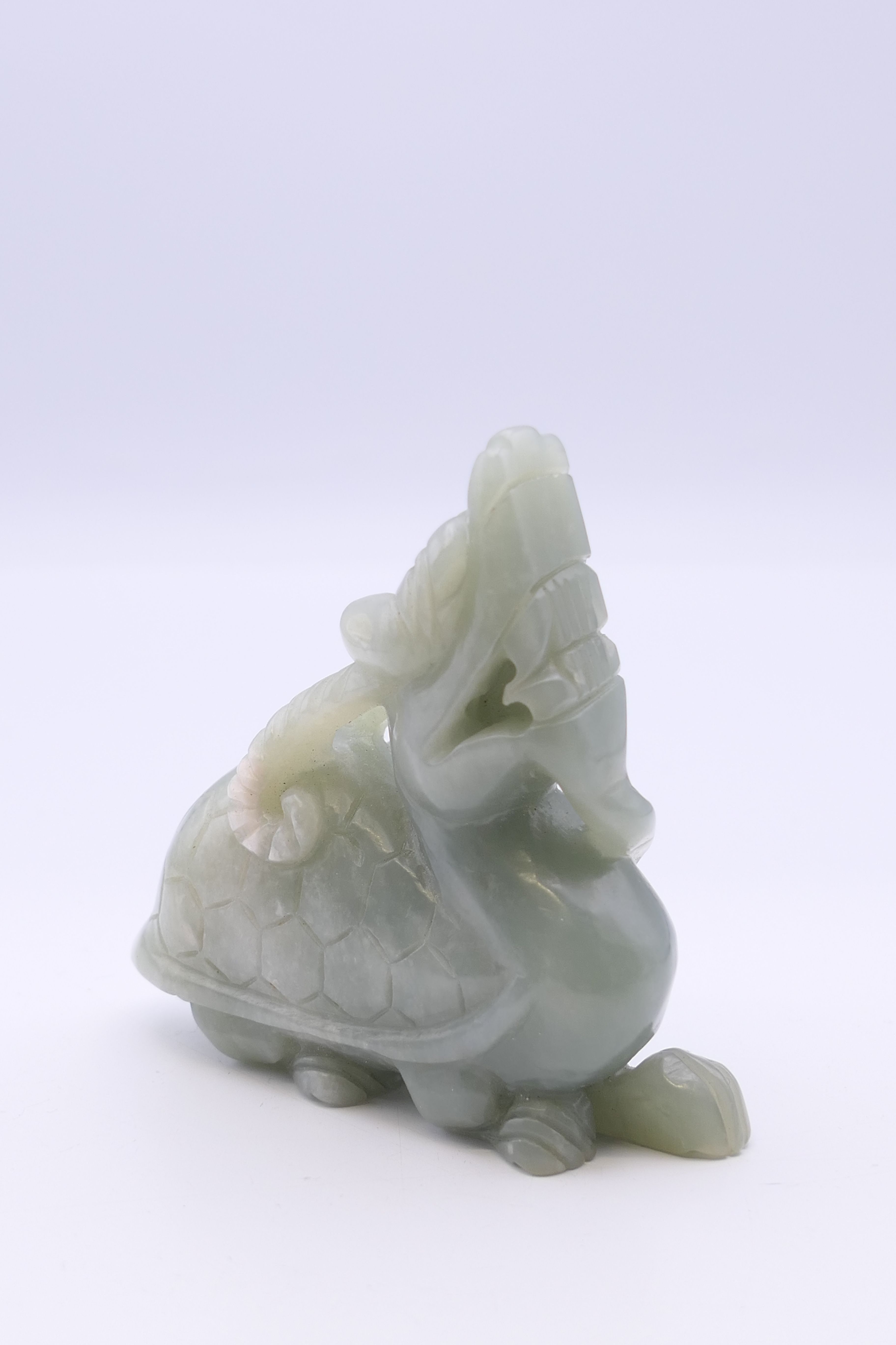 A jade dog-of-fo. 7 cm high. - Image 2 of 4