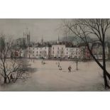 JEREMY KING (1933-2000), Snow in Oxford, limited edition print, numbered 8/250,