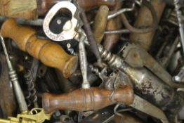 A collection of vintage cork screws.