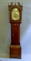 A late 18th/early 19th century oak longcase clock,