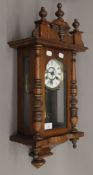 A 19th century Vienna wall clock. 62 cm high.