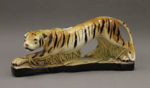 A Deco model of a tiger. 42 cm long.