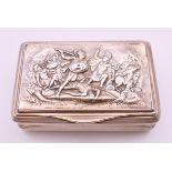 A George III silver snuff box, London 1808,