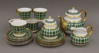 A Thomas Goode Highgrove pattern tea set.