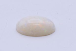 An opal specimen. 1.5 cm long.