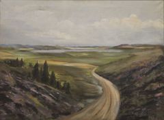 Highland Landscape, oil on canvas, framed. 87 x 63.5 cm.