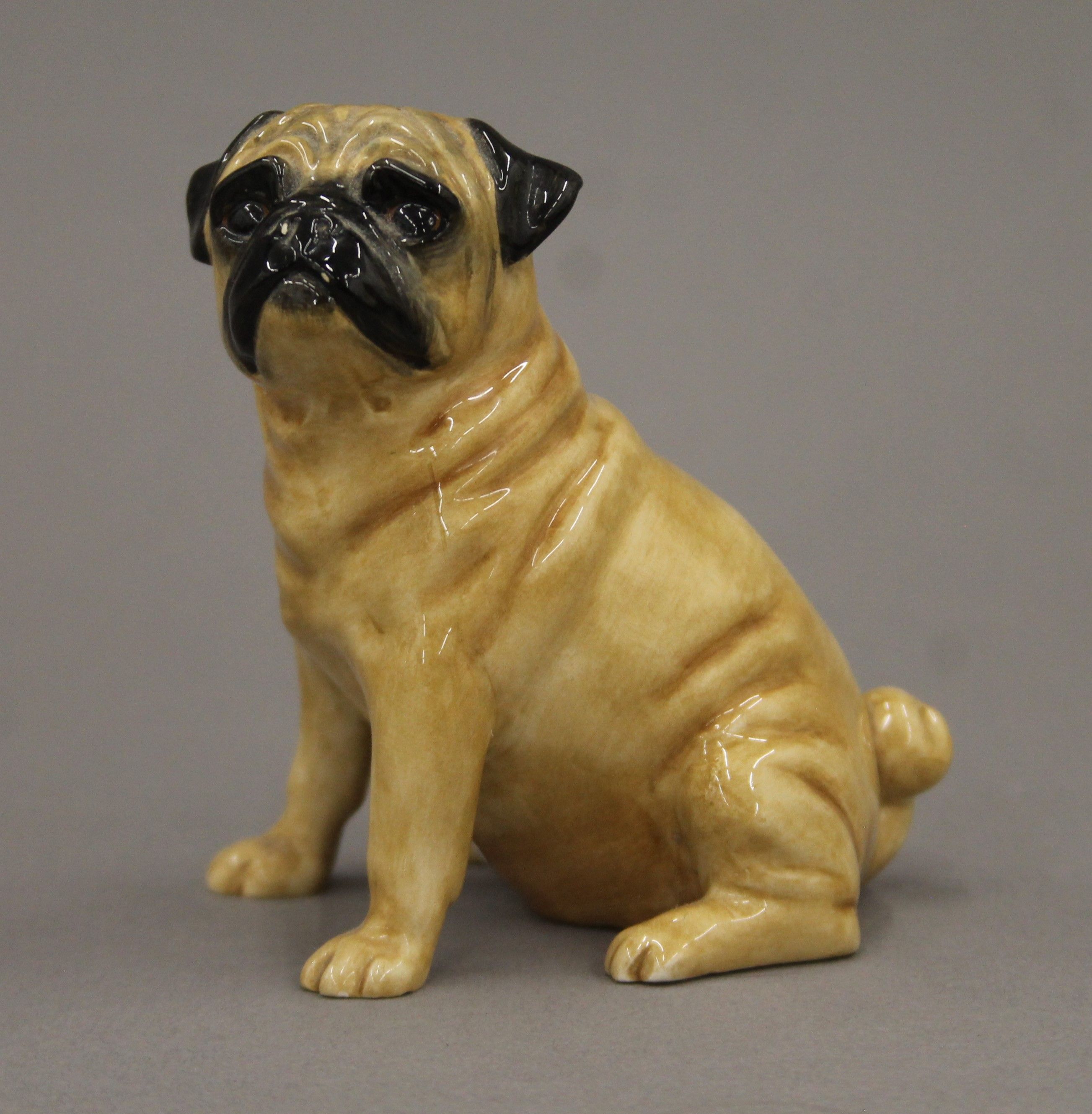 A Beswick Yock-Yock in the Tub and a pug dog. The former 7.5 cm high. - Image 6 of 9