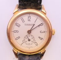 A Tissot ladies wristwatch. 2.5 cm wide.
