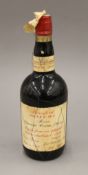 A bottle of Berisford Solera 1914 Amoroso Cream Sherry. 26 cm high.