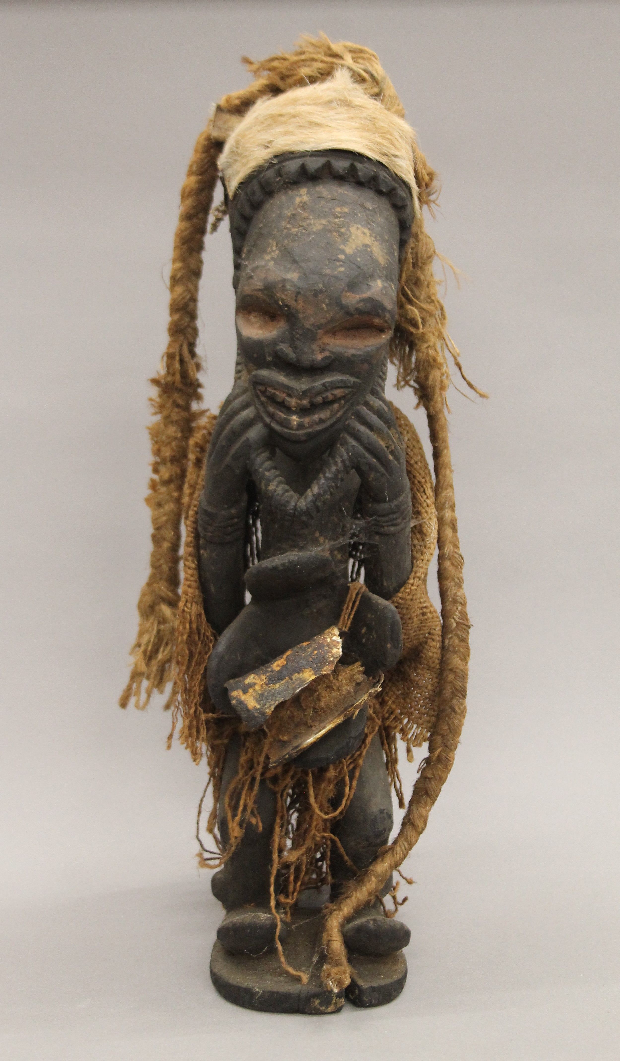 An African tribal wooden figure. 56 cm high.