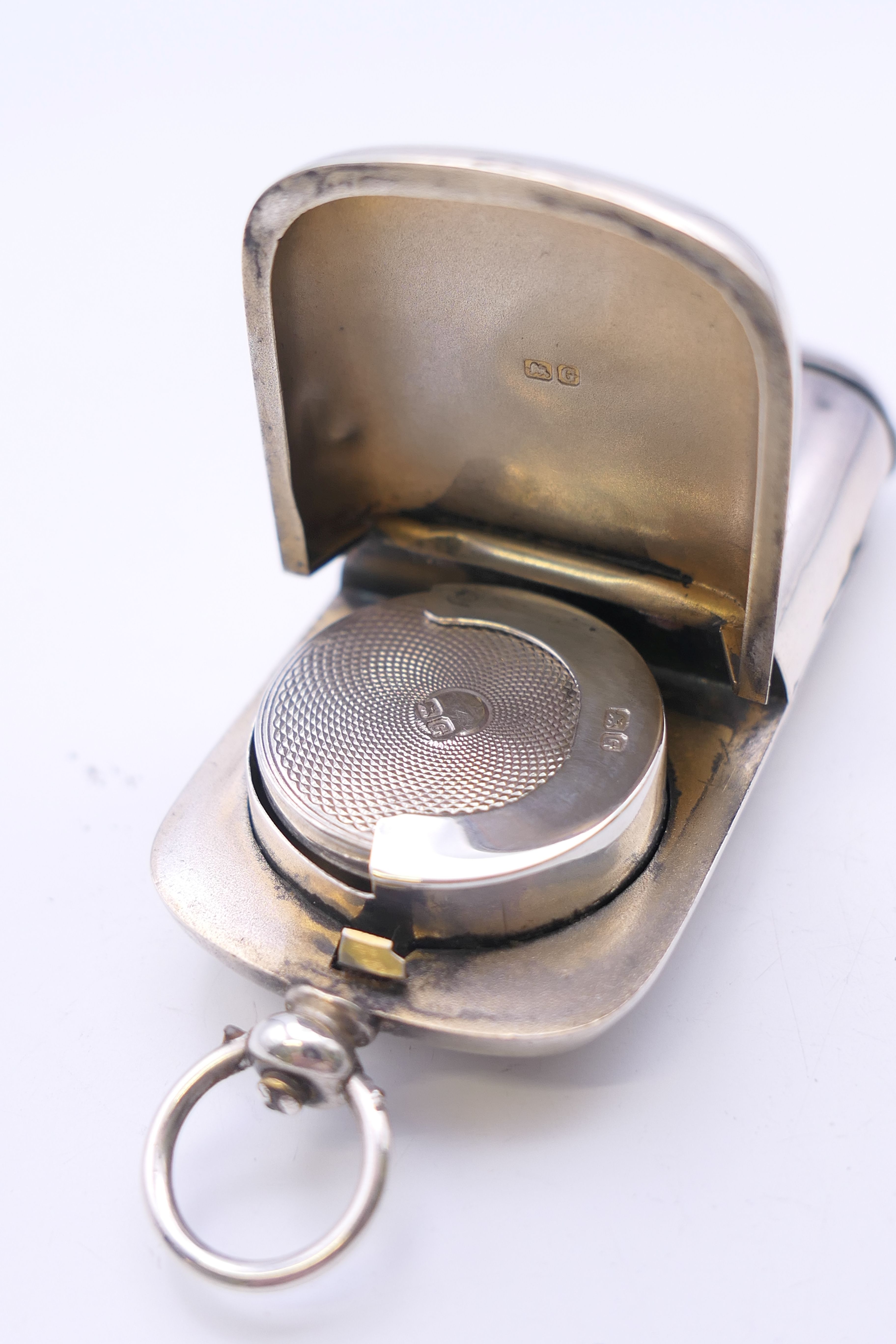 A Victorian silver vesta/single sovereign case, inscribed T H SILK, Chester 1890. 6.5 cm wide. 32. - Image 5 of 10