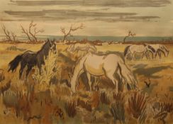YVES BRAYER (1907-1990) French, Horses o
