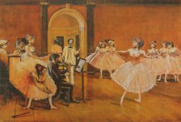 TOM KEATING (1917-1984) British (AR), The Dancing Class, a signed limited edition print on card,