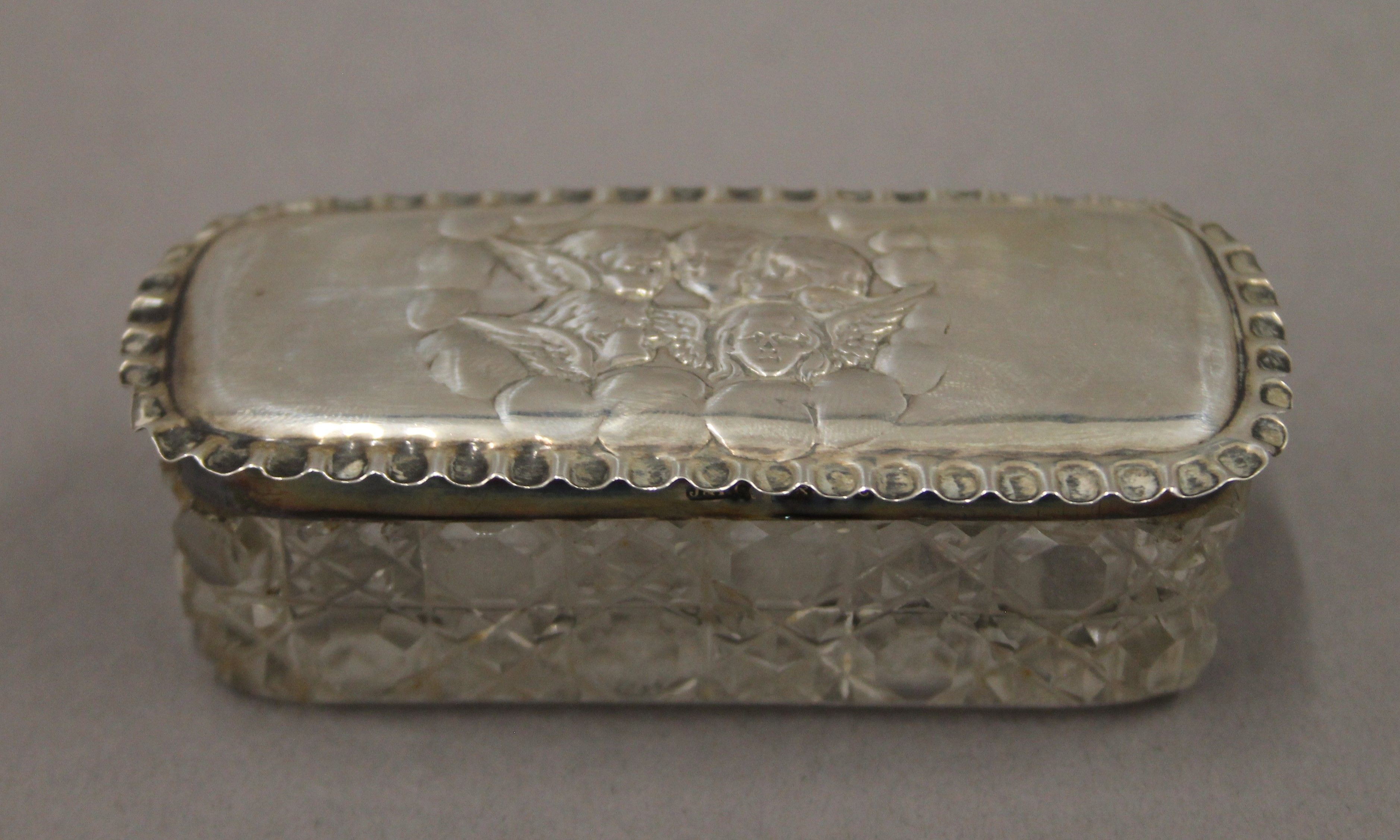 Five silver topped dressing table jars. The largest 9 cm long. - Image 12 of 19