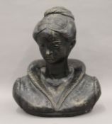 A bust of a lady. 35 cm high.