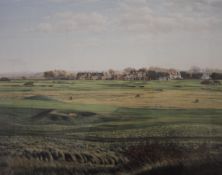 A limited edition print of Muirfield Scotland by Graeme W Baxter, signed in pencil to the margin,