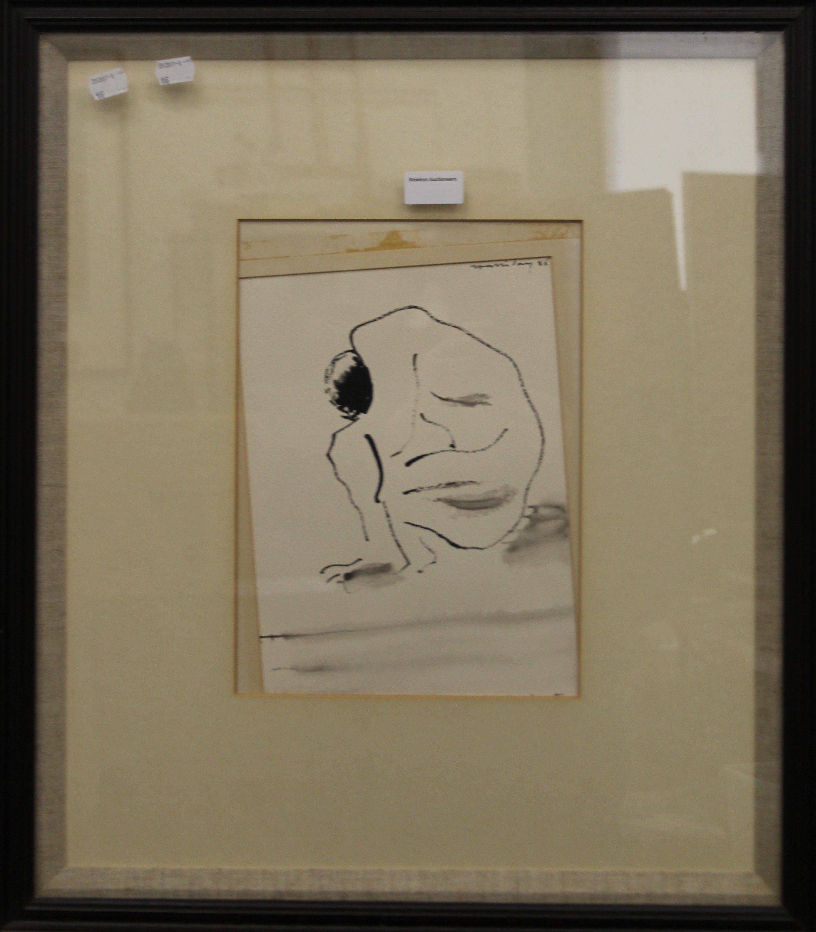 ALAN HALLIDAY (born 1952), Poor Tom's a-cold, pen and wash, dated 1985, framed and glazed. 20. - Image 2 of 2