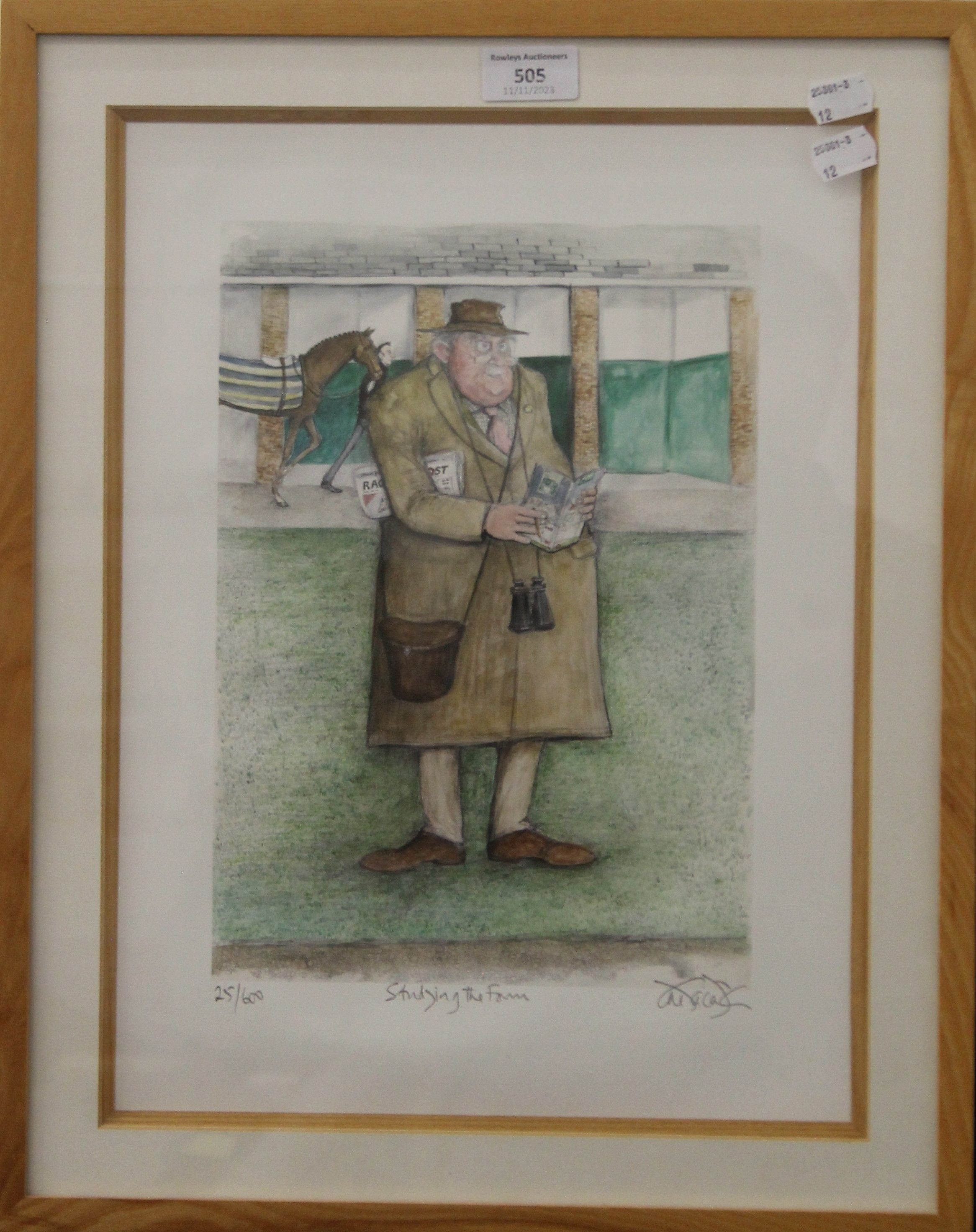 DAVID JONES, Studying the Form, limited edition print, signed in pencil to the margin, - Image 2 of 3