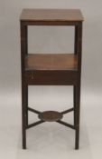 A 19th century mahogany wash stand. 37 cm wide.