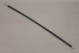 A Royal Rhodesia Regiment swagger stick. 70.5 cm long.