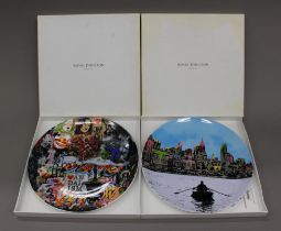 Two boxed limited edition Royal Doulton plates by Nick Walker: 'Mood Board',