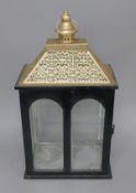 A hanging lantern. 55 cm high.