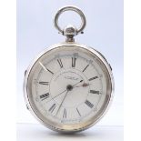 An I Goldblum of Manchester silver pocket watch, hallmarked for Chester 1897, serial number 24722.