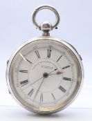 An I Goldblum of Manchester silver pocket watch, hallmarked for Chester 1897, serial number 24722.