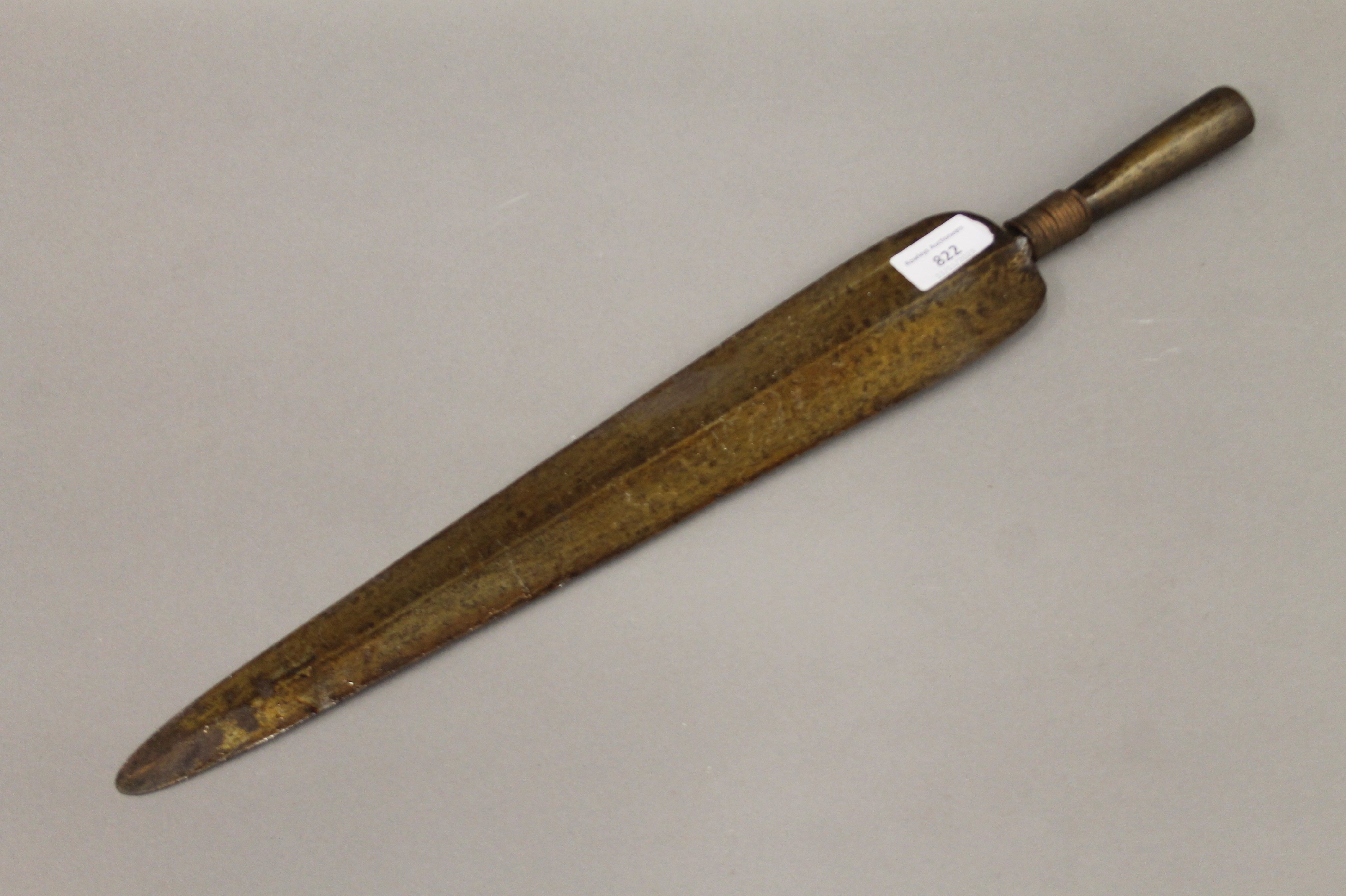 Two tribal spear heads. The largest 52 cm long. - Image 2 of 8