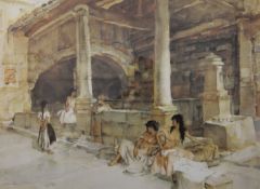 SIR WILLIAM RUSSELL FLINT, limited edition print, numbered 833/850, framed and glazed. 69 x 52.5 cm.