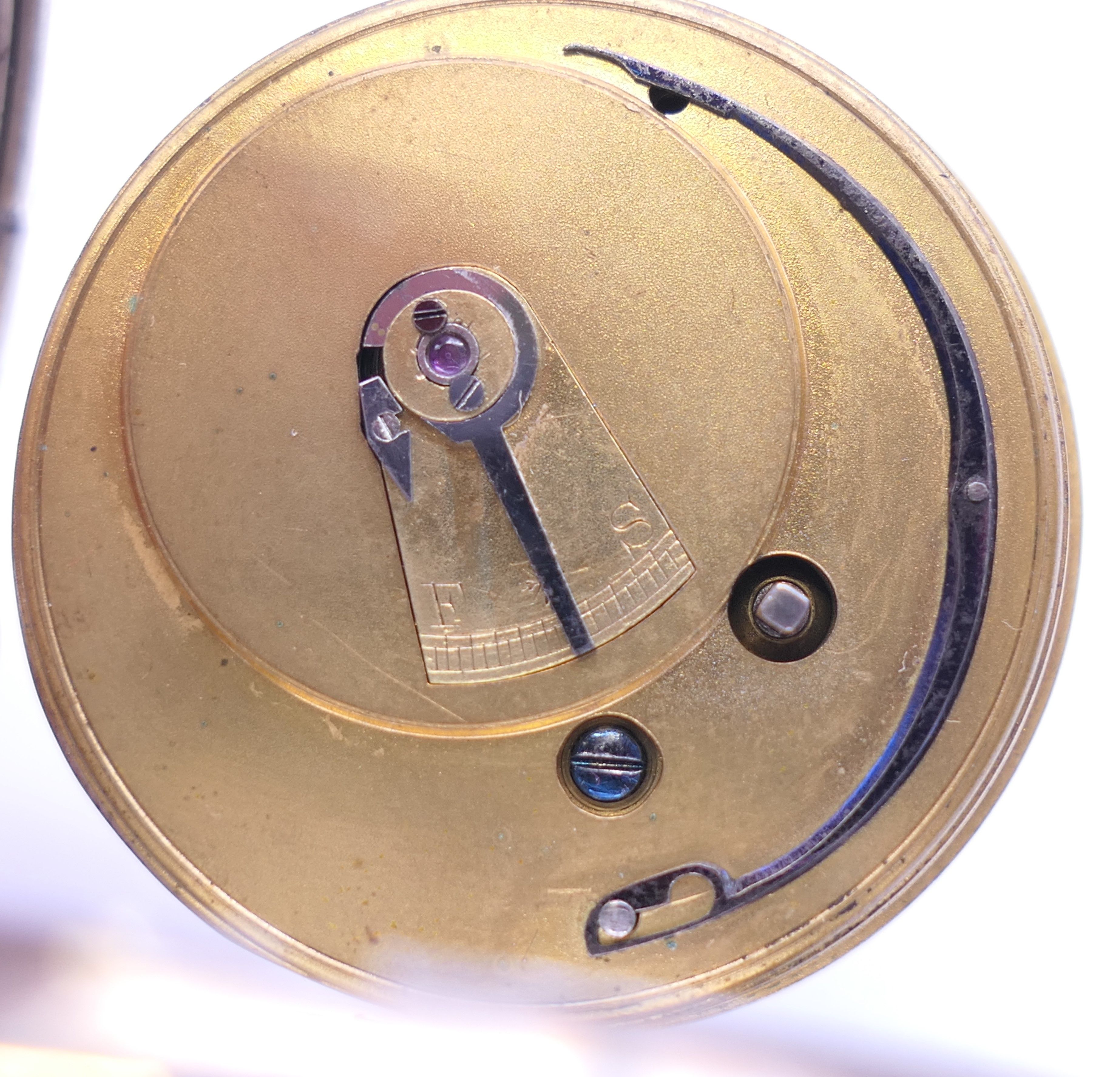 A J Wilkie Morris of Faversham Royal Naval Timekeeper silver pocket watch, hallmarked Chester 1893. - Image 7 of 7