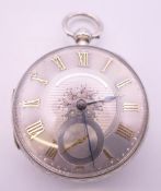 A John Forrest of London chronometer maker to the Admiralty inscribe on mechanism silver open faced