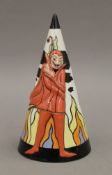A Carltonware limited edition Lorna Bailey devil sifter, numbered 58/100. 22.5 cm high.