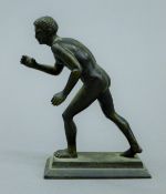 A small Grand Tour type bronze figure. 8.5 cm high.
