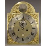 An 18th century clock face and movement by Obadiah Smith of London,