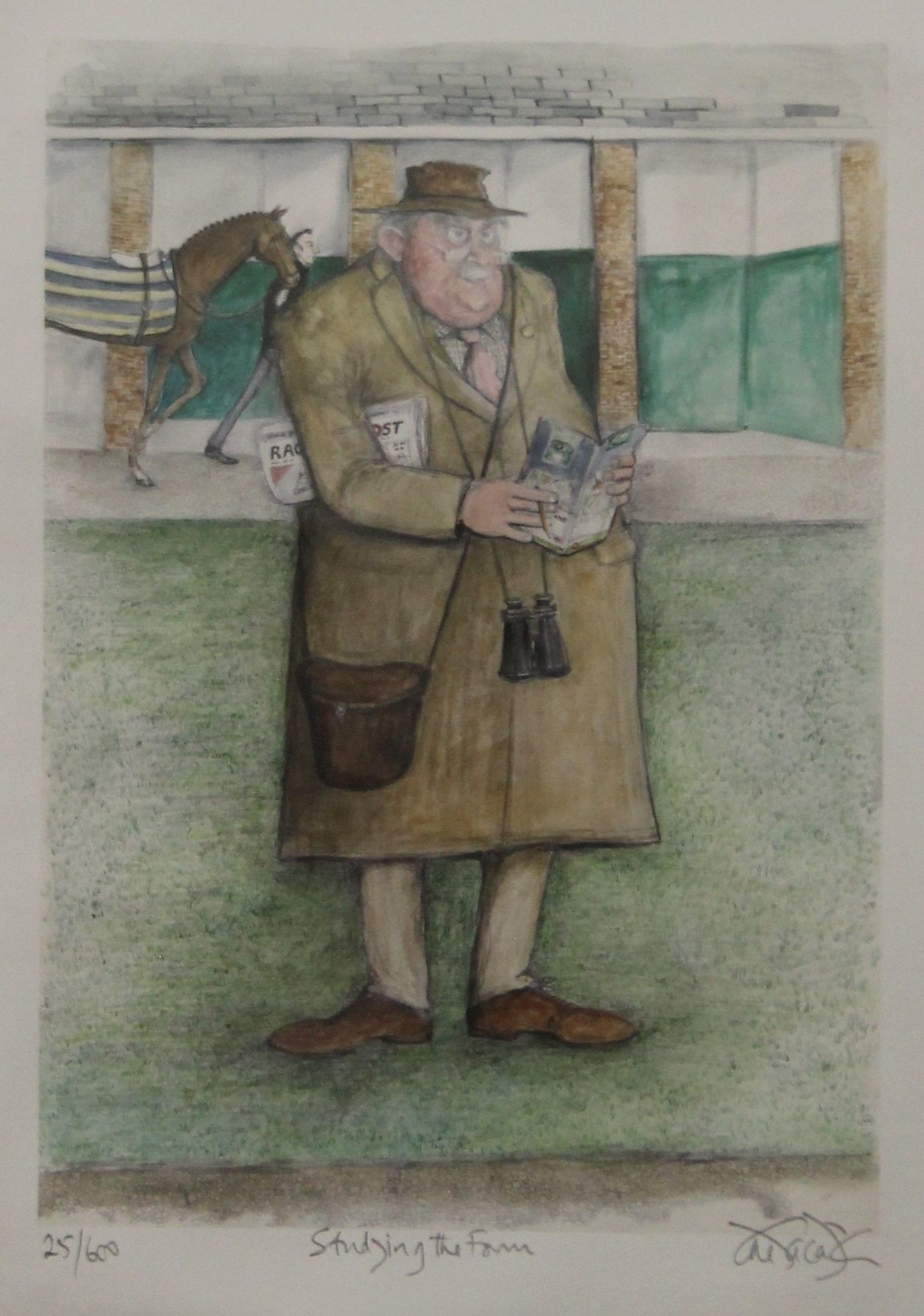 DAVID JONES, Studying the Form, limited edition print, signed in pencil to the margin,