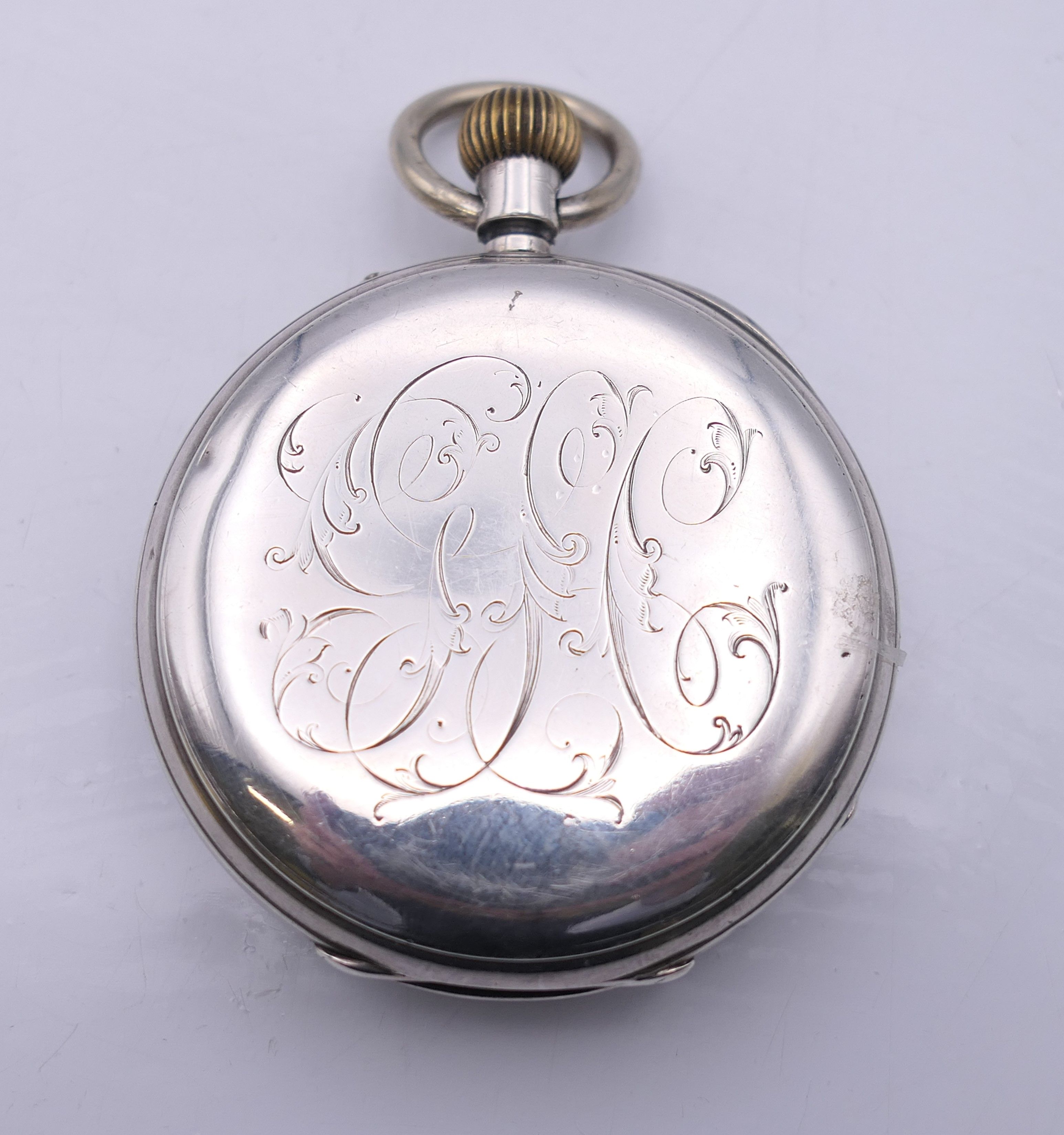 A Crouch of Chichester & Worthing silver pocket watch, hallmarked for London 1891, - Image 2 of 7