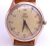 A vintage Fortis gentleman's wristwatch. 3.25 cm wide.