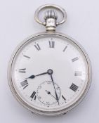 A Dennison silver pocket watch, hallmarked for Birmingham 1923, serial number 429558. 4.