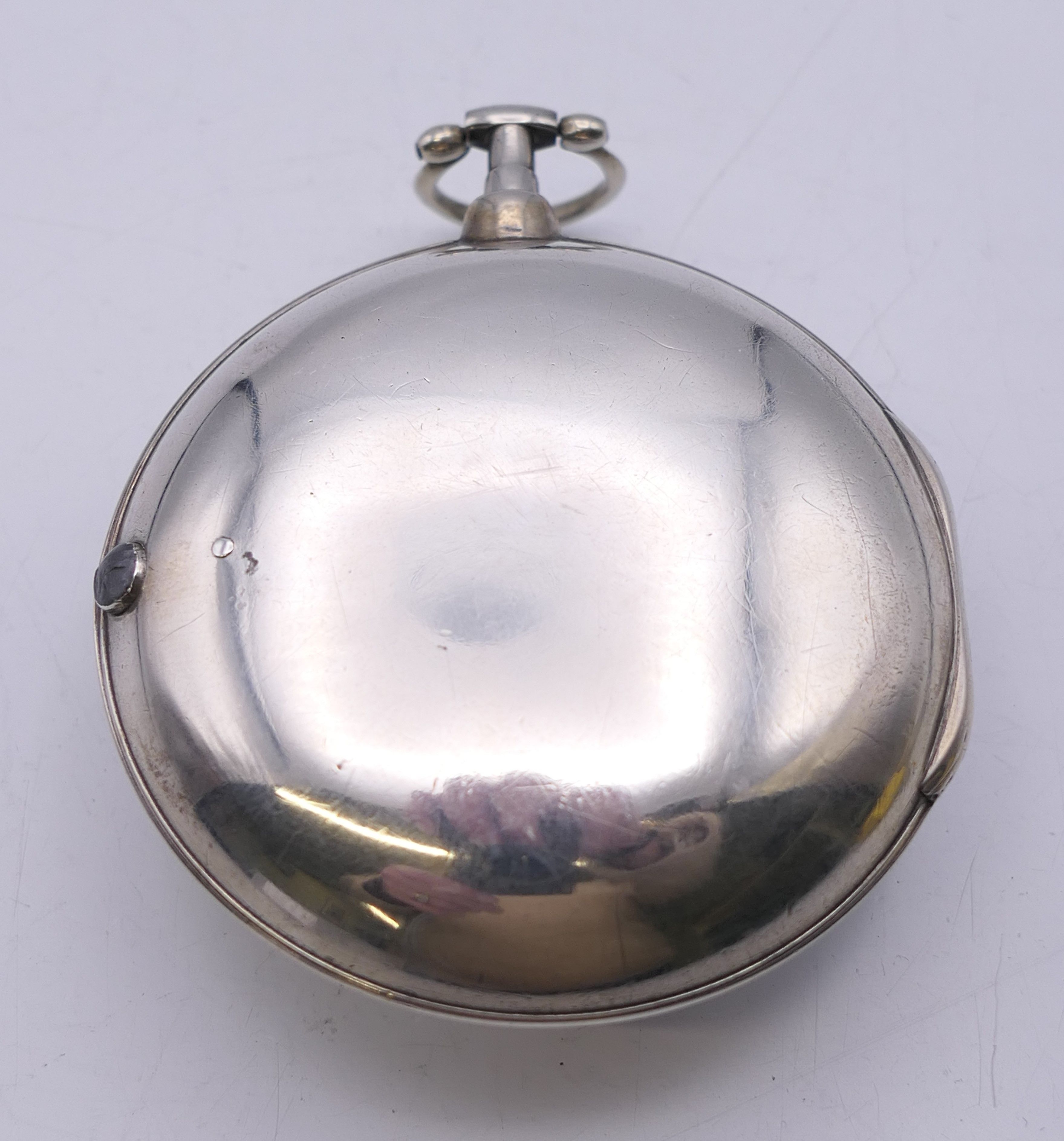 A Jacob Sumpter Dook silver pair cased pocket watch, the movement with engraved Masonic emblem. 5. - Image 2 of 10