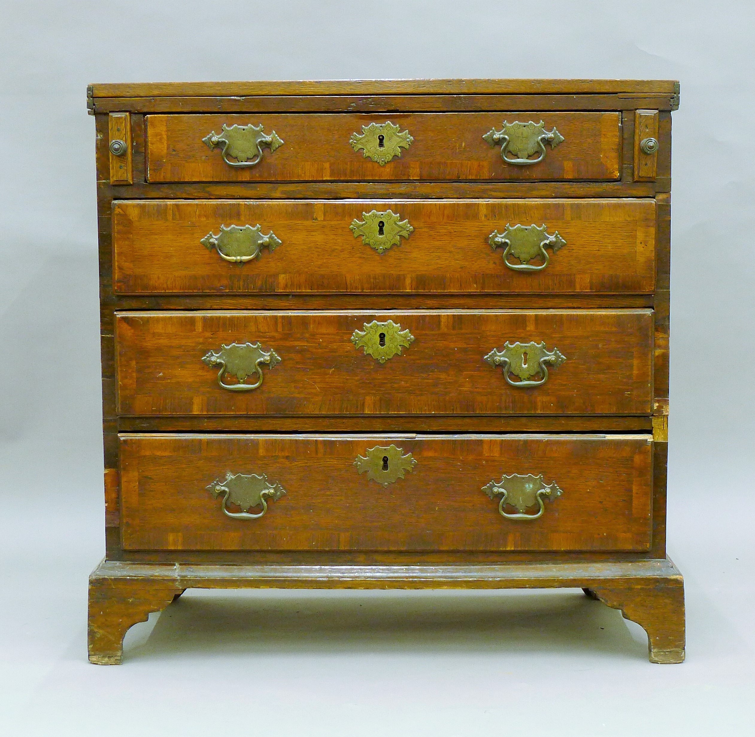 An oak bachelor's chest. 76 cm wide. - Image 2 of 13