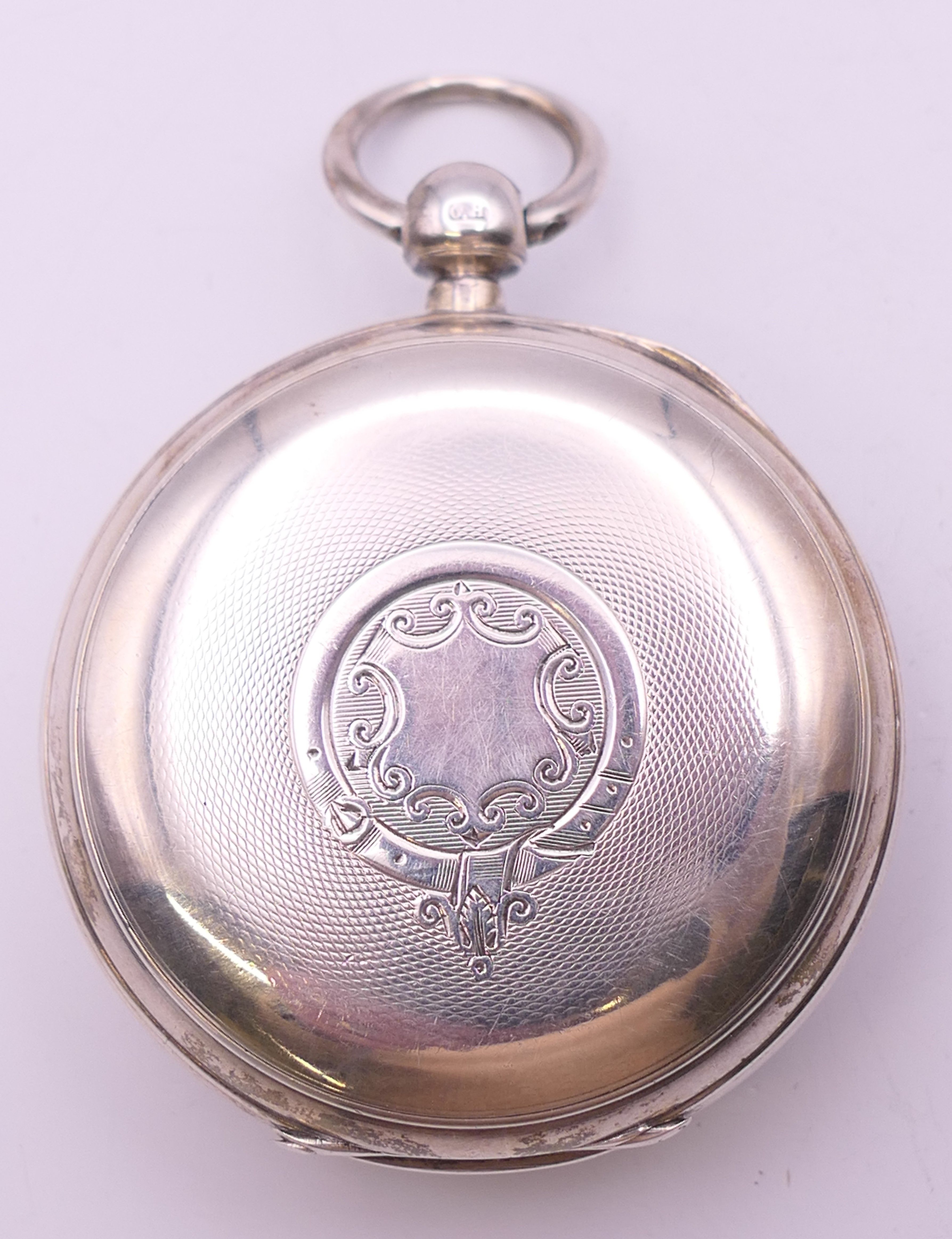 A J Wilkie Morris of Faversham Royal Naval Timekeeper silver pocket watch, hallmarked Chester 1893. - Bild 3 aus 7