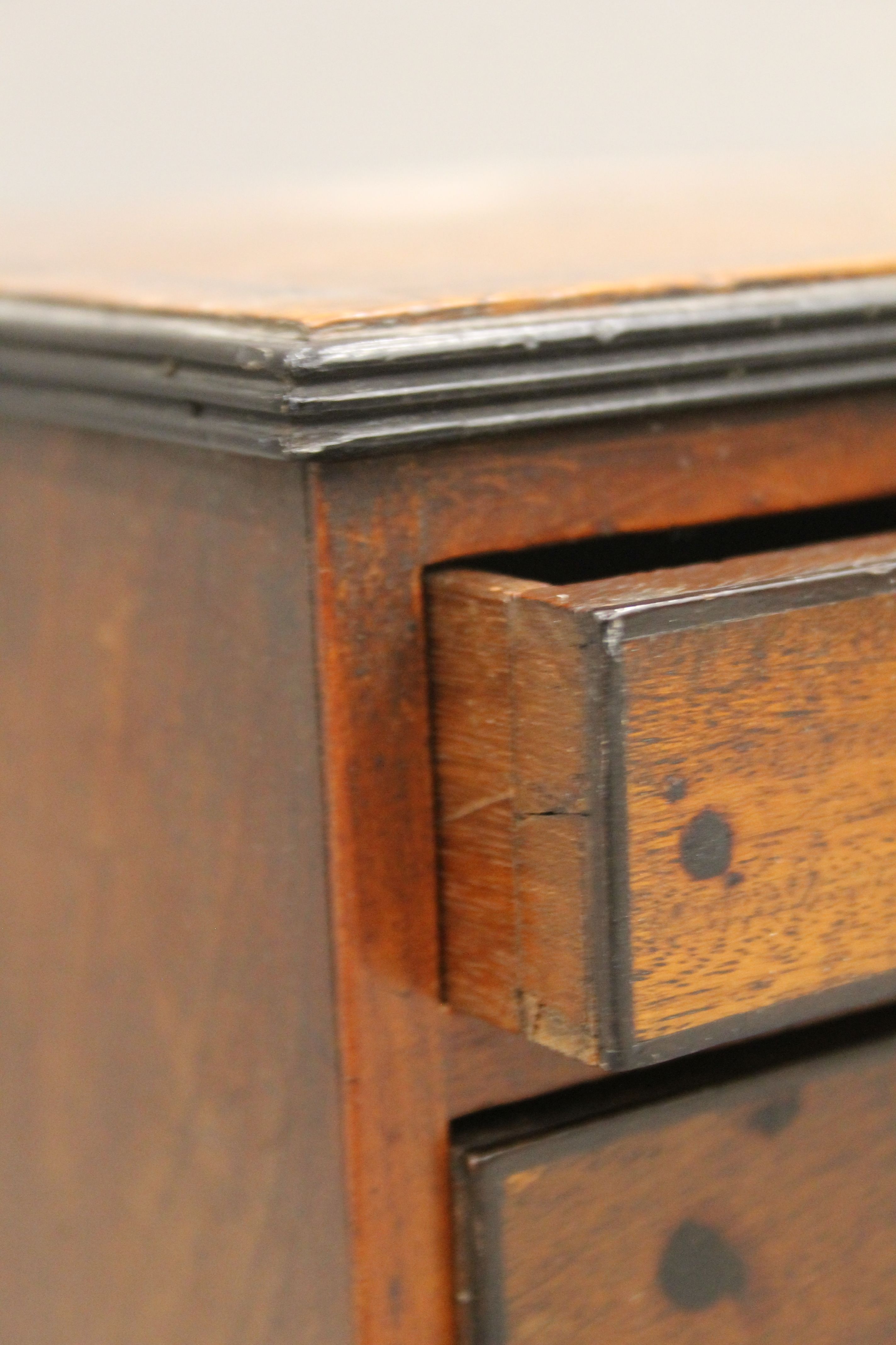 A 19th century mahogany miniature chest of drawers. 36.5 cm wide. - Image 5 of 6