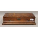 A 19th century mirror plinth, converted to a writing box. 42.5 cm wide.