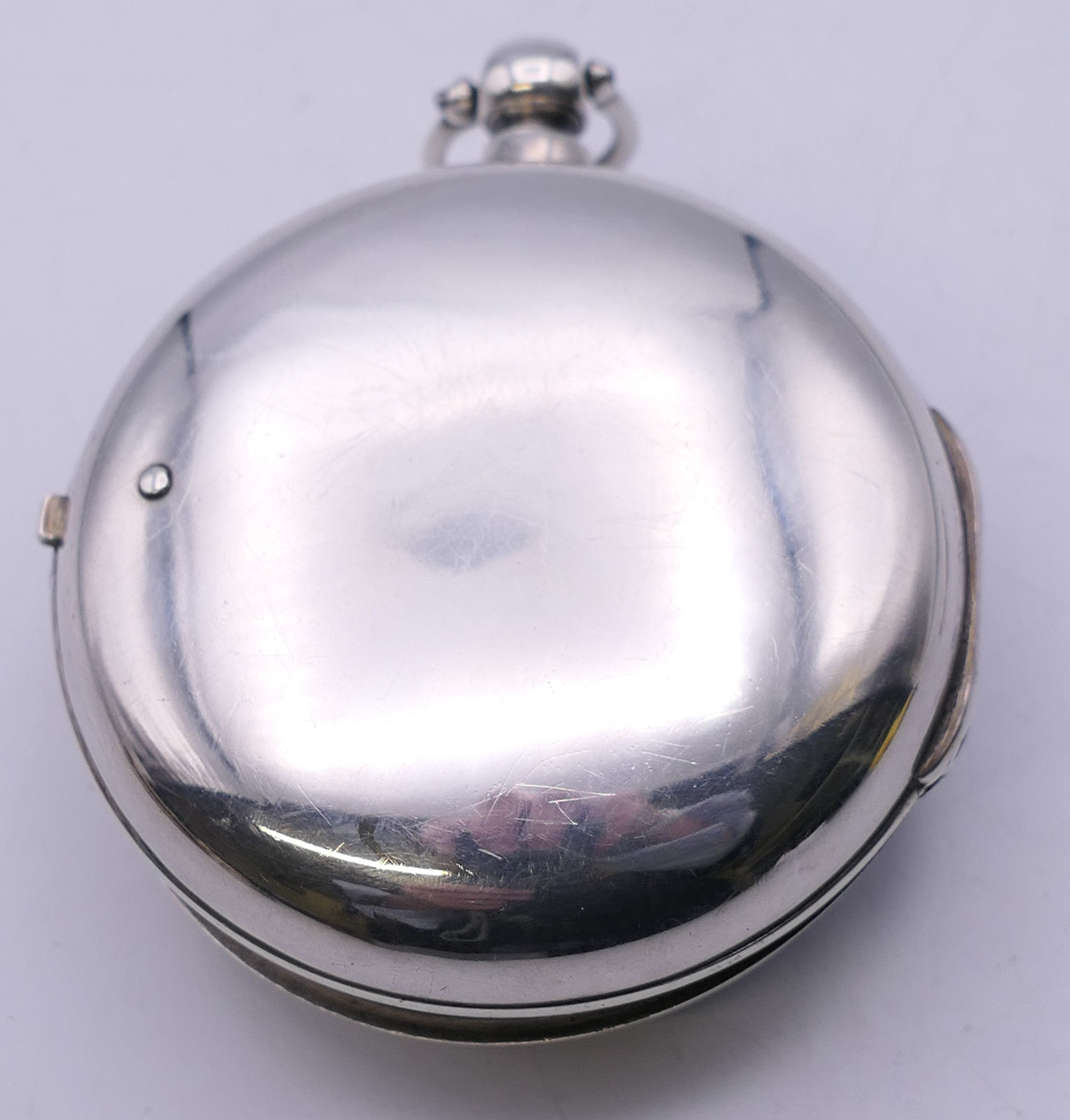A W Tanner Watchmaker silver pair cased pocket watch, hallmarked Chester 1876, serial number 172. - Image 2 of 10