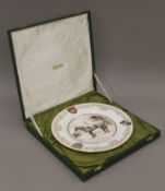 A boxed Spode Nijinsky plate. 26.5 cm diameter.